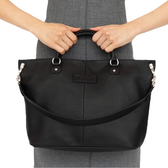 Darcy Bag M.I.L.A. Made In Los Angeles Slouchy Style Black Leather Hobo Bag - Picture 3 of 5